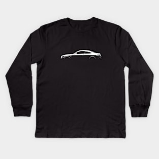 Mercedes-Benz C-Class Coupe AMG (W205) Silhouette Kids Long Sleeve T-Shirt